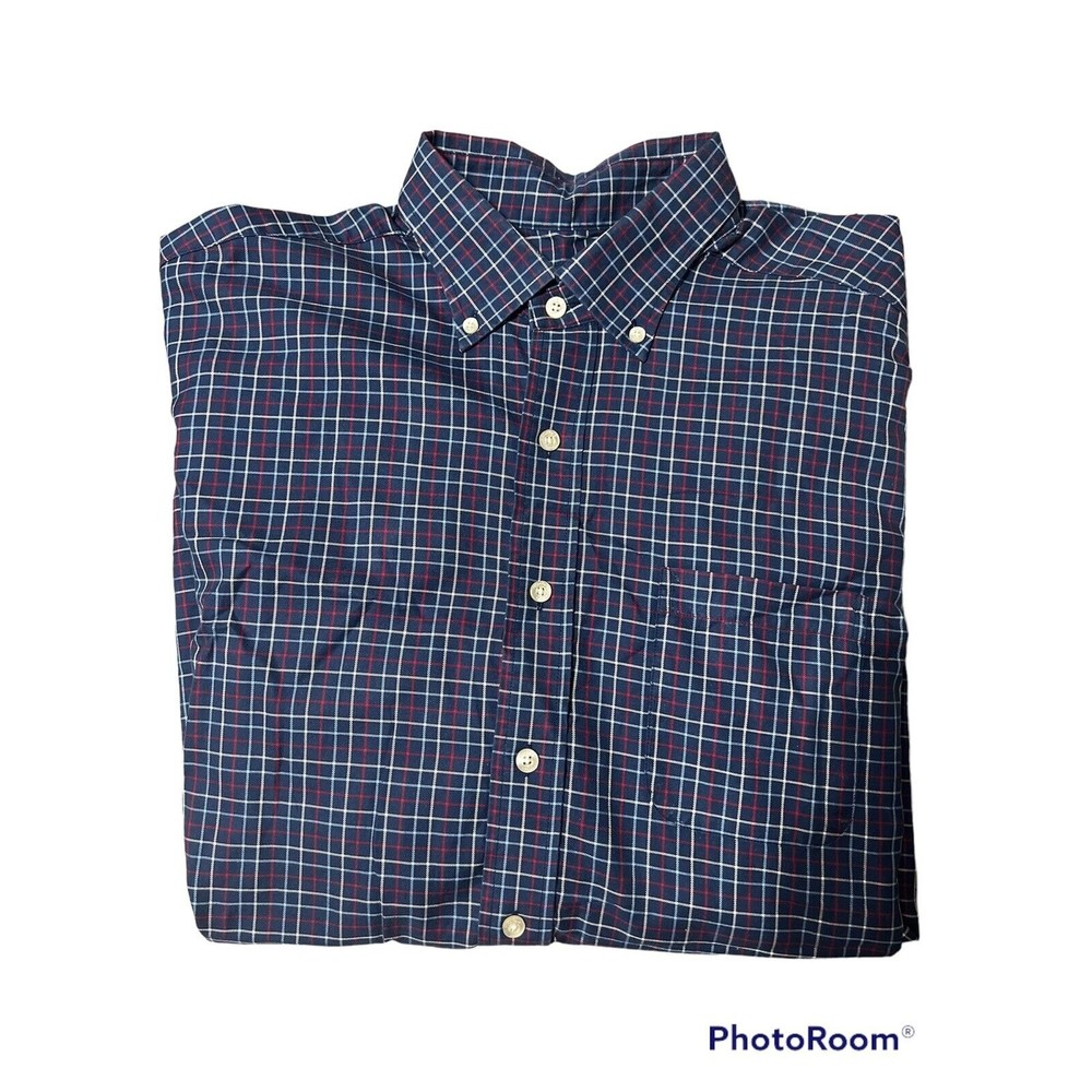 Vineyard Vines Shep & Ian Plaid  Flannel Whale Shirt Large Button Up Long Sleeve